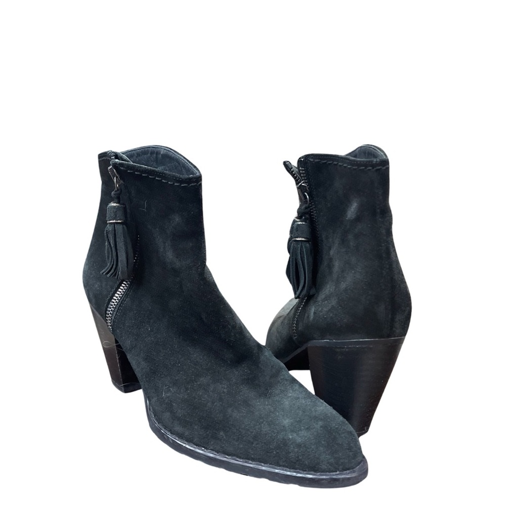 Stuart Weitzman Suede Heel Booties